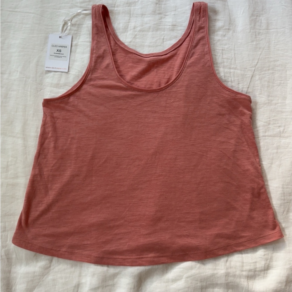 Cleo Harper Light Pink Sleeveless Tank Top